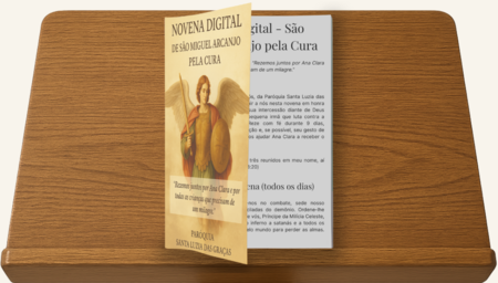 Capa da Novena Digital de São Miguel Arcanjo